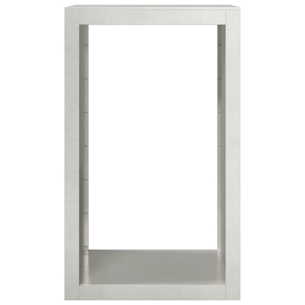 Edelstahl Brennholzregal 60x40x100cm