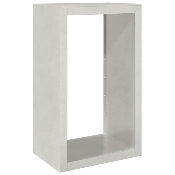 Edelstahl Brennholzregal 60x40x100cm