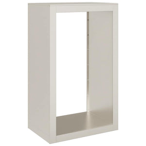 Brennholzregal aus wetterfestem Stahl 60x40x100 cm