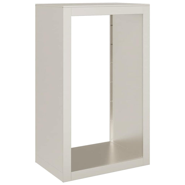 Brennholzregal aus wetterfestem Stahl 60x40x100 cm