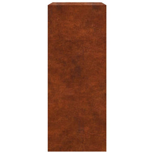 Brennholzregal aus wetterfestem Stahl 60x40x100 cm