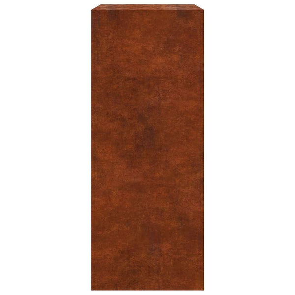 Brennholzregal aus wetterfestem Stahl 60x40x100 cm