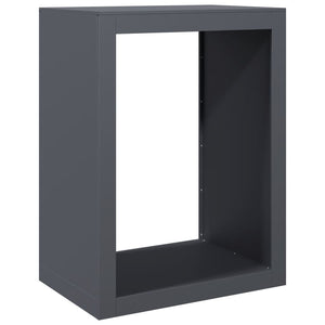 Brennholzregal Anthrazit Stahl 60x40x80cm