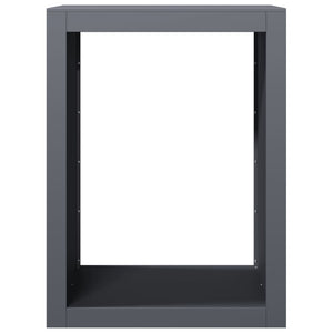 Brennholzregal Anthrazit Stahl 60x40x80cm