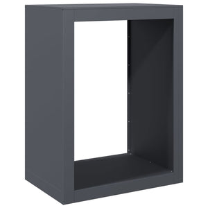 Brennholzregal Anthrazit Stahl 60x40x80cm