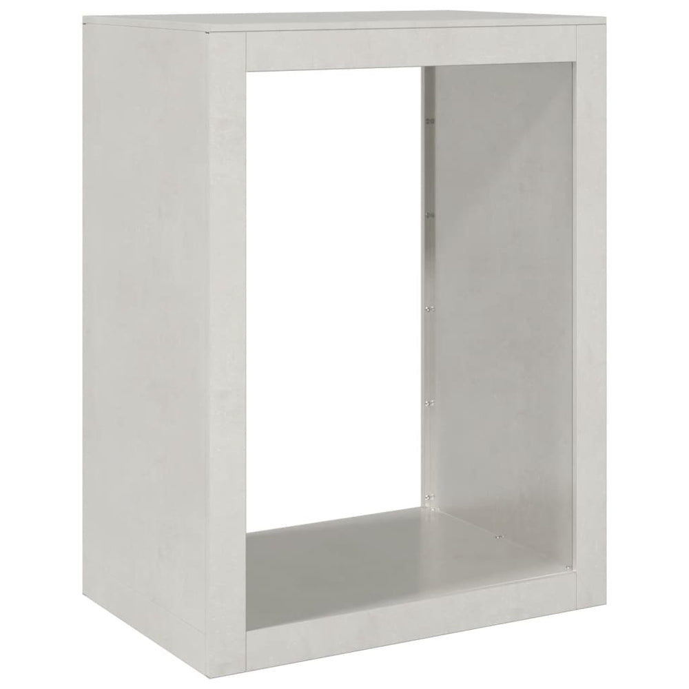 Edelstahl Brennholzregal 60x40x80 cm