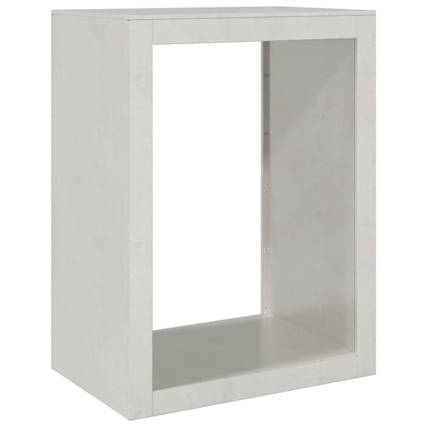 Edelstahl Brennholzregal 60x40x80 cm