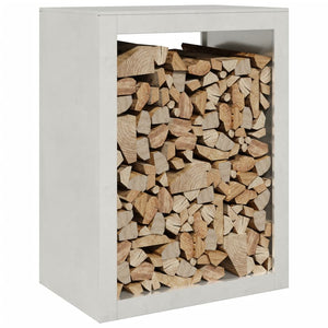 Edelstahl Brennholzregal 60x40x80 cm