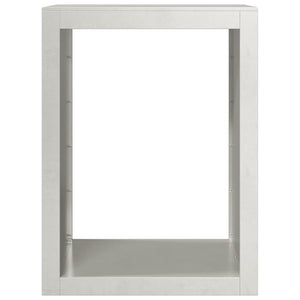 Edelstahl Brennholzregal 60x40x80 cm