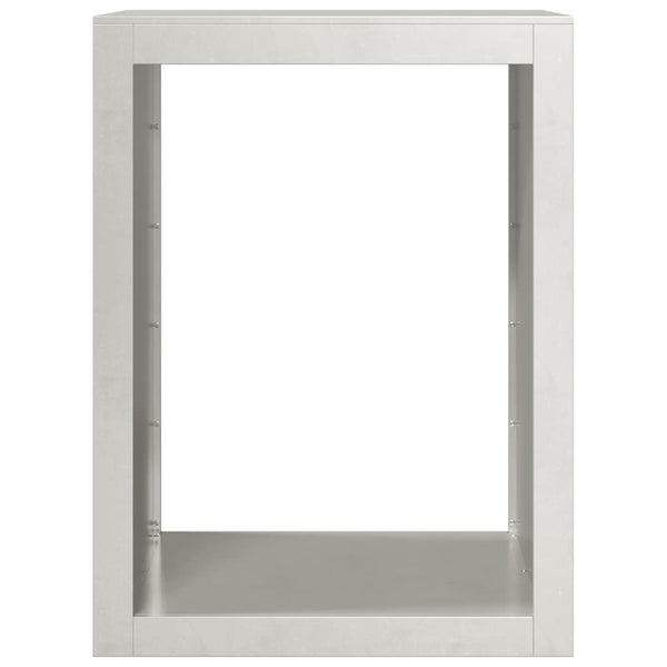 Edelstahl Brennholzregal 60x40x80 cm