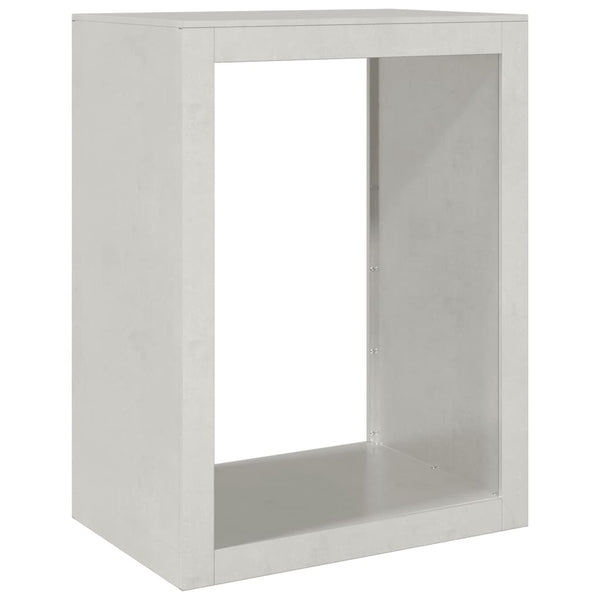 Edelstahl Brennholzregal 60x40x80 cm