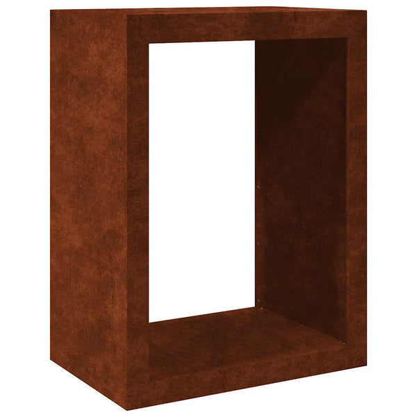 Brennholzregal aus wetterfestem Stahl 60x40x80 cm