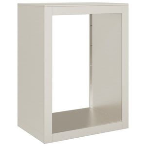 Brennholzregal aus wetterfestem Stahl 60x40x80 cm