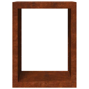 Brennholzregal aus wetterfestem Stahl 60x40x80 cm