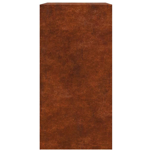 Brennholzregal aus wetterfestem Stahl 60x40x80 cm