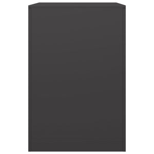 Schwarzes Brennholzregal aus Stahl, 60cm