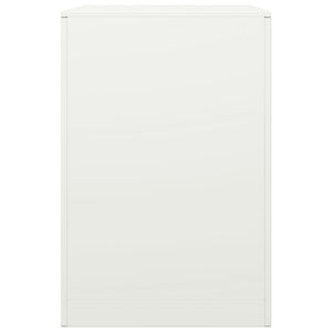Weißes Brennholzregal aus Stahl, 60 cm