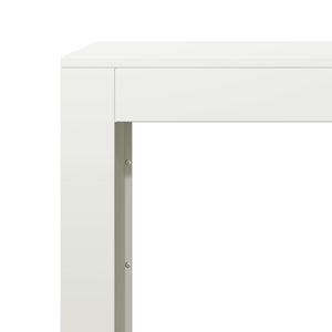 Weißes Brennholzregal aus Stahl, 60 cm