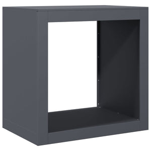 Brennholzregal Anthrazit Stahl 60x40x60cm