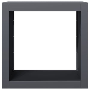 Brennholzregal Anthrazit Stahl 60x40x60cm