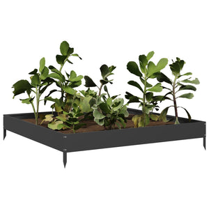 Schwarzes Hochbeet Stahl 100x100 cm