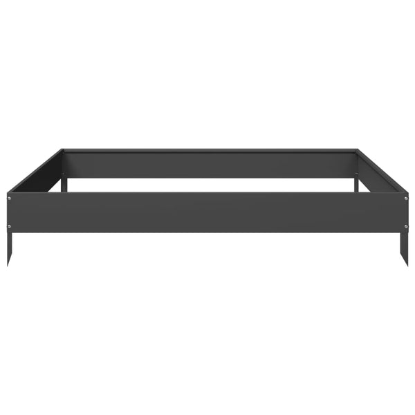 Schwarzes Hochbeet Stahl 100x100 cm