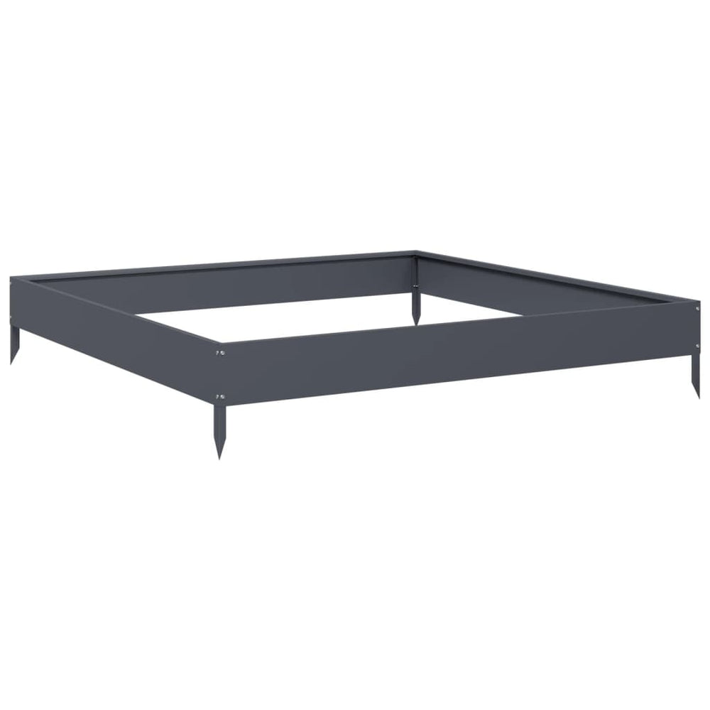 Hochbeet Anthrazit 100x100 cm Stahl