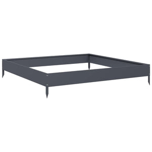 Hochbeet Anthrazit 100x100 cm Stahl