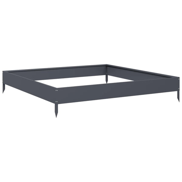 Hochbeet Anthrazit 100x100 cm Stahl