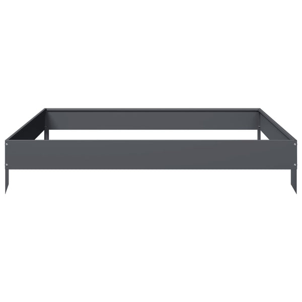 Hochbeet Anthrazit 100x100 cm Stahl