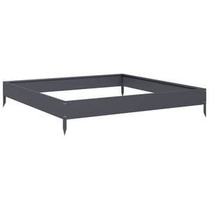 Hochbeet Anthrazit 100x100 cm Stahl