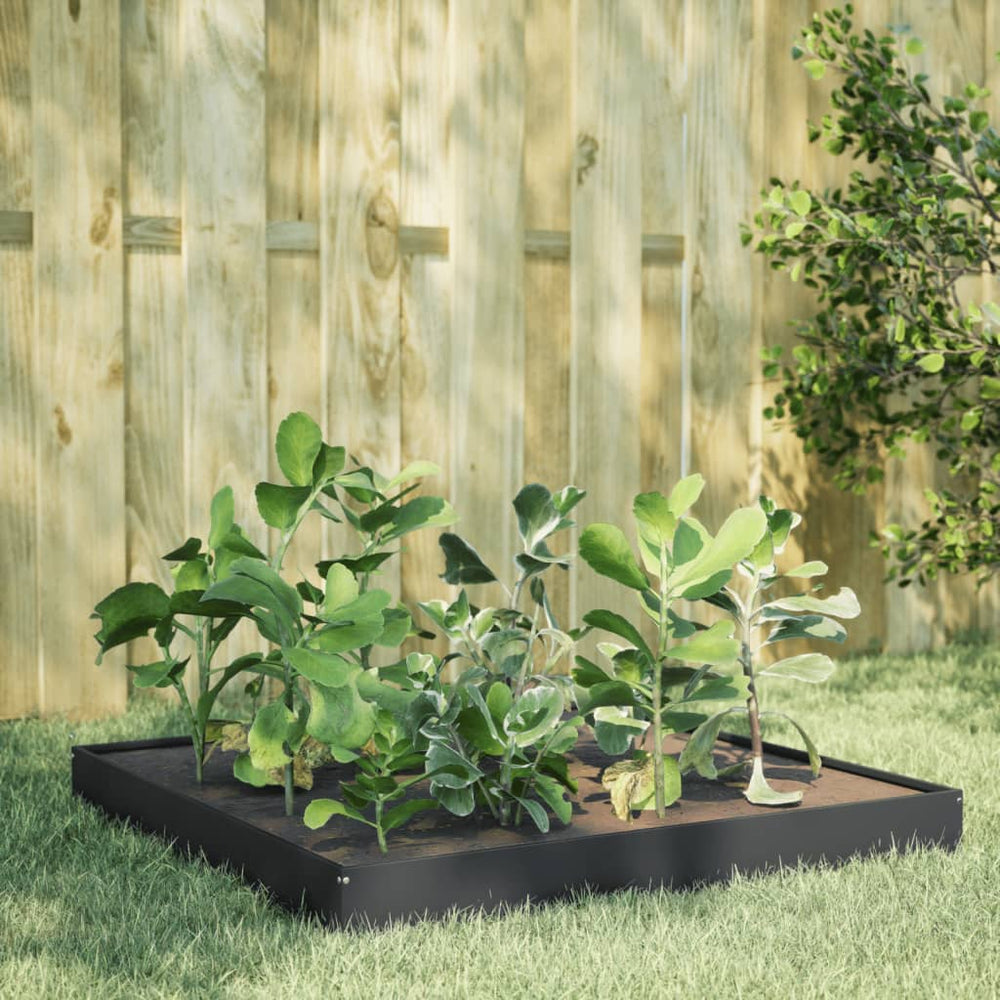 Hochbeet Anthrazit 100x100 cm Stahl