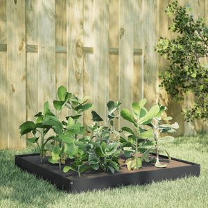 Hochbeet Anthrazit 100x100 cm Stahl