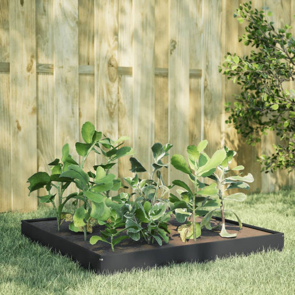Hochbeet Anthrazit 100x100 cm Stahl