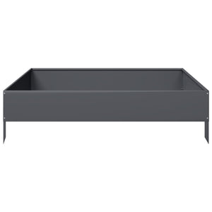 Hochbeet Anthrazit 100x100 cm Stahl