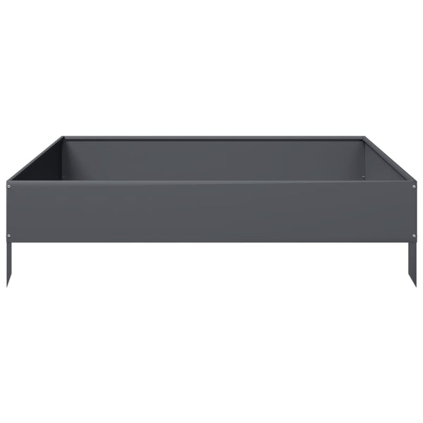 Hochbeet Anthrazit 100x100 cm Stahl