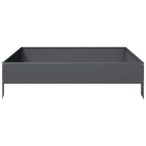 Hochbeet Anthrazit 100x100 cm Stahl