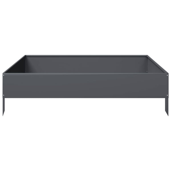 Hochbeet Anthrazit 100x100 cm Stahl