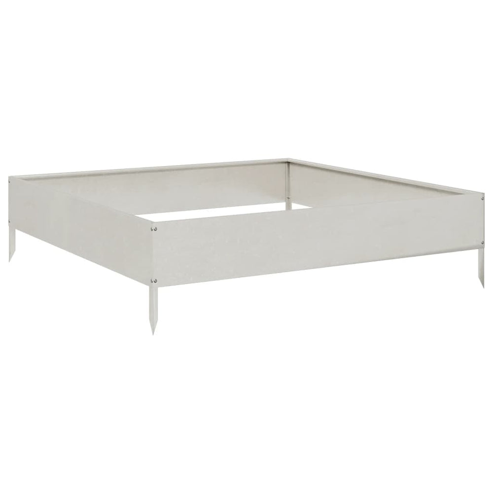 Edelstahl Hochbeet 100x100x26 cm