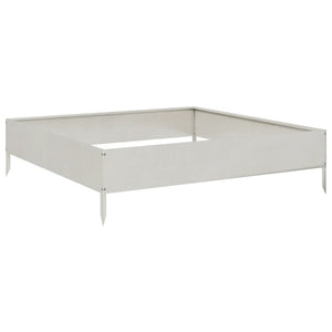Edelstahl Hochbeet 100x100x26 cm