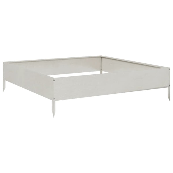 Edelstahl Hochbeet 100x100x26 cm