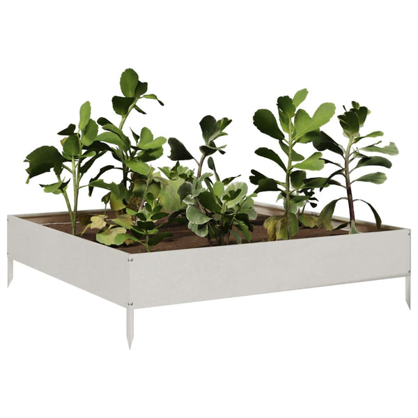 Edelstahl Hochbeet 100x100x26 cm