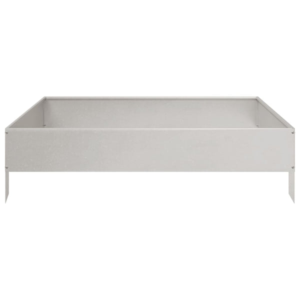 Edelstahl Hochbeet 100x100x26 cm