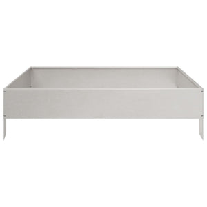 Edelstahl Hochbeet 100x100x26 cm