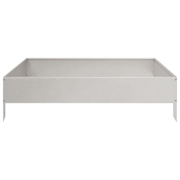 Edelstahl Hochbeet 100x100x26 cm