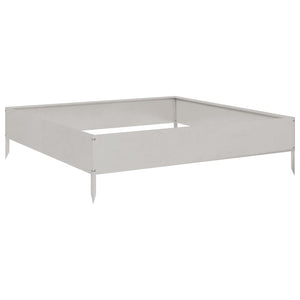 Edelstahl Hochbeet 100x100x26 cm