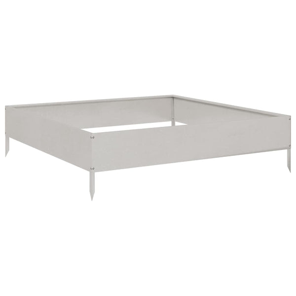 Edelstahl Hochbeet 100x100x26 cm