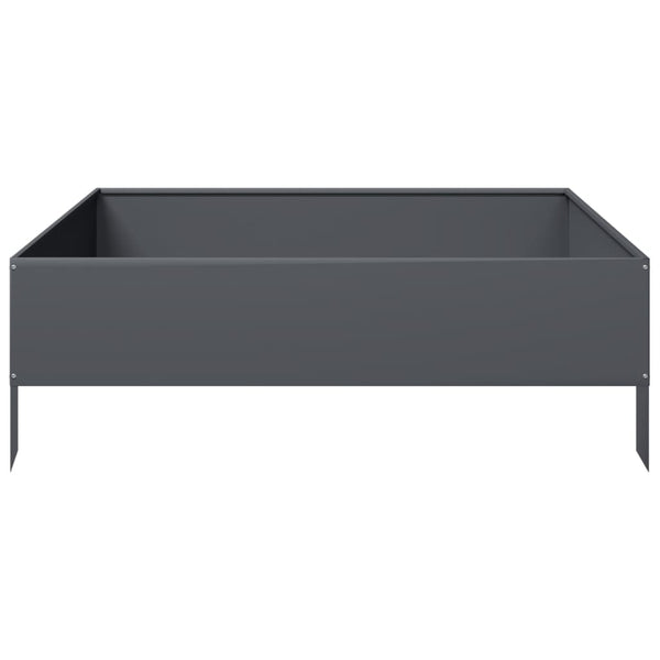 Hochbeet Anthrazit 100x100 cm Stahl