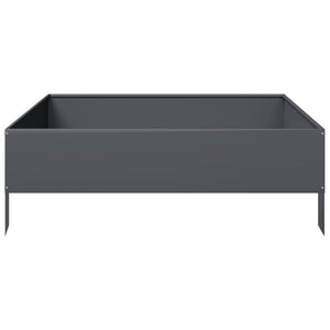 Hochbeet Anthrazit 100x100 cm Stahl