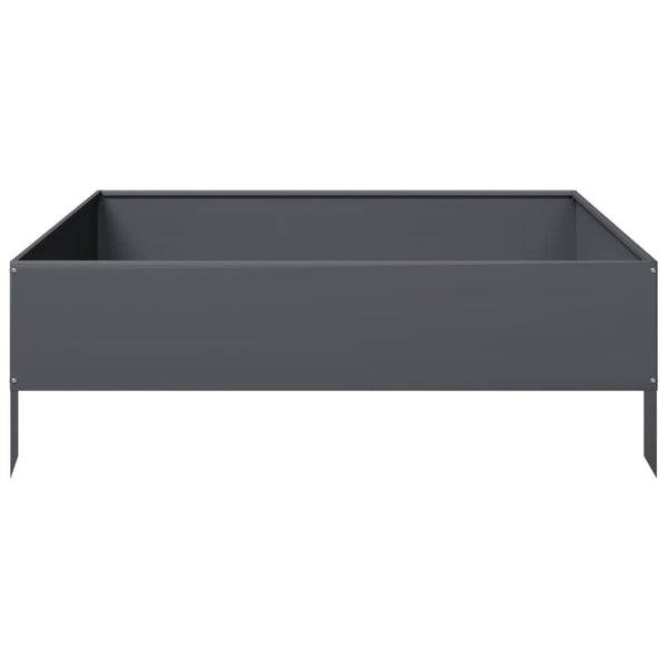 Hochbeet Anthrazit 100x100 cm Stahl